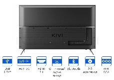 Телевизор LED Kivi 50 50U750NB черный 4K Ultra HD 60Hz DVB-T DVB-T2 DVB-C WiFi Smart TV