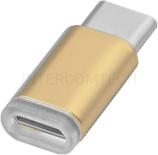 Greenconnect Переходник USB Type C на micro USB 2.0, M/F, Greenconnect, золотистый, GCR-UC3U2MF-G Greenconnect Переходник USB Type C на micro USB 2.0, M/F, Greenconnect, золотистый, GCR-UC3U2MF-G