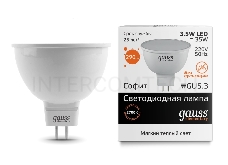 Лампа GAUSS LED Elementary 13514  MR16 GU5.3 3.5W 2700K 1/10/100