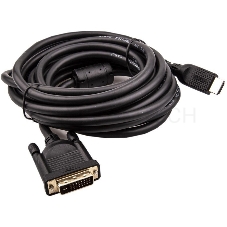 Кабель HDMI AM/DVI(24+1)M, 5м, CU, 1080P@60Hz, 2F, VCOM <CG484GD-5M>