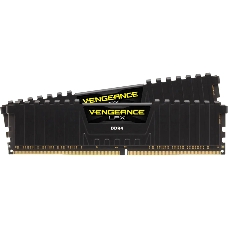Модуль памяти Corsair DDR4, 3600MHz 64GB 2x32GB Dimm, Unbuffered, 18-22-22-42, XMP 2.0, Vengeance LPX black, Black PCB, 1.35V