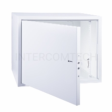 Настенный шкаф Rexant АНТИВАНДАЛЬНЫЙ 19 распашной 10U 600×500×500мм,(ШxГxВ) RAL 7035