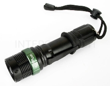 Фонарь Ultraflash E142  акку. 220В, черн., CREE 3 ватт, фокус, 3 реж., 18650, пласт. бокс 12187