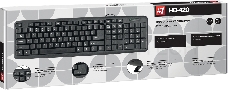 Клавиатура DEFENDER USB #1 HB-420 RU BLACK 45420