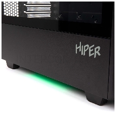 Корпус Hiper PB81 черный без БП ATX 3x120mm 2xUSB2.0 2xUSB3.0 audio bott PSU