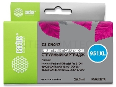 Картридж струйный Cactus CS-CN047 пурпурный для №950 HP OfficeJet Pro 8100/8600 (26ml) (1500стр.)