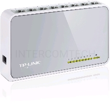 Коммутатор TP-Link SOHO   TL-SF1008D Коммутатор 8-port 10/100M mini Desktop Switch, 8 10/100M RJ45 ports, Plastic case
