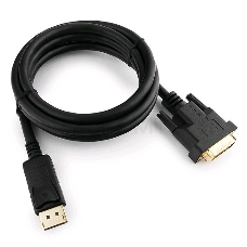 Кабель DisplayPort-DVI Gembird/Cablexpert  1.8м, 20M/19M, черный, экран, пакет(CC-DPM-DVIM-6)