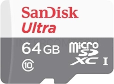 Флеш карта microSD 64GB SanDisk microSDXC Class 10 Ultra UHS-I 100MB/s