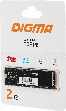 Накопитель SSD Digma PCI-E 4.0 x4 2Tb DGST4002TP83T Top P8 M.2 2280