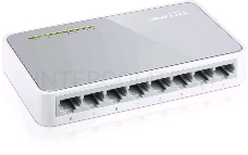 Коммутатор TP-Link SOHO   TL-SF1008D Коммутатор 8-port 10/100M mini Desktop Switch, 8 10/100M RJ45 ports, Plastic case