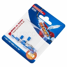 Наконечник штыревой втулочный REXANT изолированный, F-8 мм, 2.5 мм², НШВи 2.5-8 / Е 2,5-8 / E2508, синий, в упак. 10 шт.