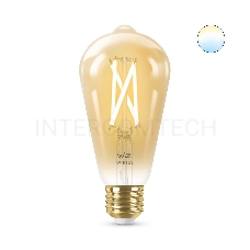 Лампа светодиодная WiZ Wi-Fi BLE50WST64E27920-50Amb1PF/6