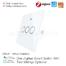 Выключатель MOES Gang Smart Switch Sensor w/o grounding ZS-EU3, Zigbee, 100-240 В