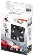 Вентилятор Glacialtech GT ICE 7 70x70x25mm 3-pin 4-pin (Molex)24dB 67gr Ret