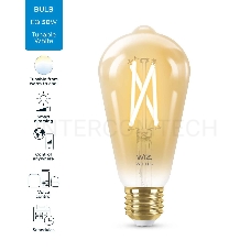 Лампа светодиодная WiZ Wi-Fi BLE50WST64E27920-50Amb1PF/6