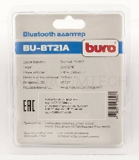 Адаптер USB Buro BU-BT21A Bluetooth 2.1+EDR class 2 10м черный 