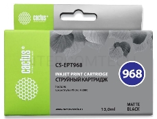 Картридж струйный Cactus CS-EPT968 черный матовый для Epson Stylus Photo R2880 (13ml)