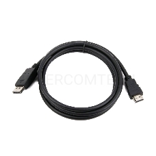 Кабель DisplayPort-HDMI Gembird/Cablexpert  1м, 20M/19M, черный, экран, пакет(CC-DP-HDMI-1M)