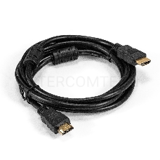 Кабель HDMI ExeGate EX-CC-HDMI-1.5F (19M/19M, 1,5м, v1.4b, ферритовые кольца, позолоченные контакты)