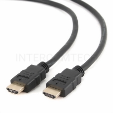 Кабель HDMI Gembird/Cablexpert, 0.5м, v1.4, 19M/19M, черный, позол.разъемы, экран(CC-HDMI4-0.5M)