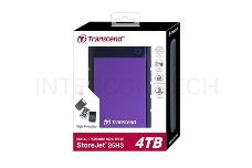 Внешний жесткий диск 4.0Tb Transcend Portable HDD StoreJet 2.5 (TS4TSJ25H3P) USB3.0 Durable anti-shoc