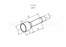 Наконечник штыревой втулочный изолированный F-18 мм 6 мм² (НШВи 6.0-18) зеленый REXANT