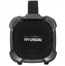 Колонка порт. Hyundai H-PAC460 черный 9W 1.0 BT/3.5Jack/USB 10м 1500mAh