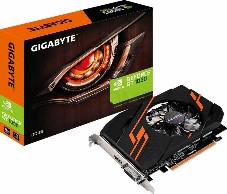 Видеокарта GIGABYTE GV-N1030OC-2GI PCI-E 3.0 2 ГБ GDDR5, 64 бит, DVI-D, HDMI, GPU 1265 МГц