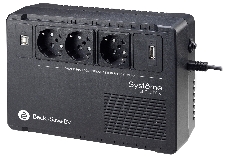 ИБП Systeme Electriс Back-Save, 600VA/360W, 230V, Line-Interactive, AVR, 3xSchuko, USB charge(type A), USB