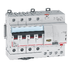 Выключатель автоматический дифференциального тока 4п C 63А 30мА тип AC 6кА DX3 7мод. Leg 411192