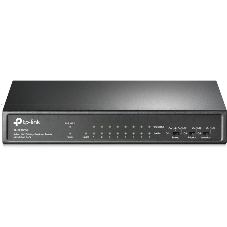 Коммутатор 9-port 10/100Mbps unmanaged switch with 8 PoE+ ports, compliant with 802.3af/at PoE, 65W PoE budget, support 250m Extend Mode, Priority mode and Isolation mode, desktop mount, plug and play.