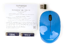 Мышь беспроводная Гарнизон GMW-440-2,  синий, 1000 DPI, 2 кн.+ колесо-кнопка