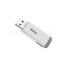 Флеш Диск Netac U185 128Gb <NT03U185N-128G-20WH>, USB2.0, с колпачком, пластиковая белая