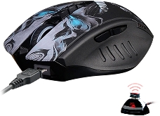 Мышь A4Tech Bloody R80 Plus Skull черный/рисунок оптическая (5000dpi) беспроводная USB (7but)
