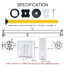 Привод MOES Motor ZC-AM25, Zigbee, DC 5В, 1600 мА