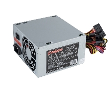 Блок питания Exegate EX165131RUS-S CP400, ATX, SC, 8cm fan, 24p+4p, 3*SATA, 2*IDE, FDD + кабель 220V с защитой от выдергивания