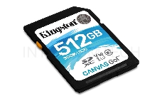 Флеш карта SDXC 512Gb Class10 Kingston SDS2/512GB Canvas Select Plus w/o adapter