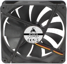 Вентилятор Glacialtech GT ICE 14 140x140x25mm 3-pin 4-pin (Molex)23dB 161gr Ret
