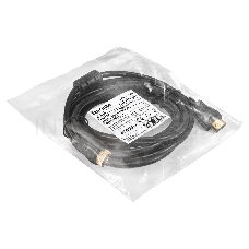 Кабель HDMI ExeGate EX-CC-HDMI-3.0F (19M/19M, 3м, v1.4b, ферритовые кольца, позолоченные контакты)