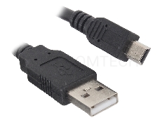 Кабель Gembird/Cablexpert CCP-USB22-AM5P-3 USB 2.0 Pro Кабель , 2xAM/miniBM 5P, 0.9м, экран, черный