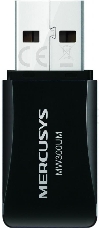 Сетевой адаптер USB2.0 адаптер Mercusys MW300UM, 300Мбит/с, компактный