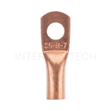 Наконечник медный ТМ 25-8-7 (25мм² - Ø8мм) (в упак. 100 шт.) REXANT