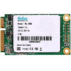 Накопитель SSD mSATA Netac 128Gb N5M Series <NT01N5M-128G-M3X> Retail (SATA3, up to 510/440MBs, 3D TLC)