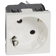 Розетка Legrand 077245 2К+3 под углом 45° - Программа Mosaic - немецкий стандарт - 2 модуля