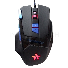 Мышь игровая Гарнизон GM-770G, черн, 2400DPI, 8 кнопок, 7 режимов подсветки, soft touch