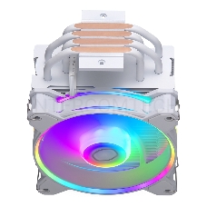 Кулер для процессора Cooler Master Hyper 212 Halo White (150W, 4-pin, 154mm, tower, Al/Cu, fans: 1x120mm/51.88CFM/27dBA/2050rpm, White, 1700/1200/115x/AM4/AM5)