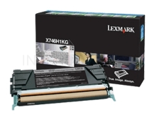 Тонер-картридж LEXMARK черный для Lexmark X746de\nLexmark X748de\nLexmark X748dte 12к