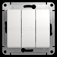 Механизм выключателя 3-кл. СП GLOSSA 10А IP20 10AX бел. SchE GSL000131