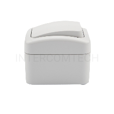 Переключатель проходной KRANZ Mini OG открытой установки, IP54 белый